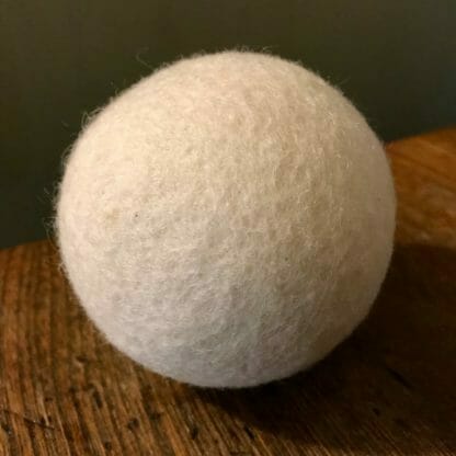 Close-up of wool felt ball.