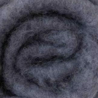 Close-up of pewter coloured wool fibres