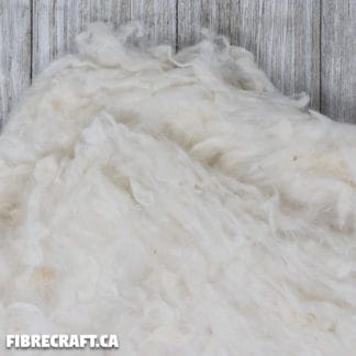 Carded Silk Noil - Natural Undyed (25g)